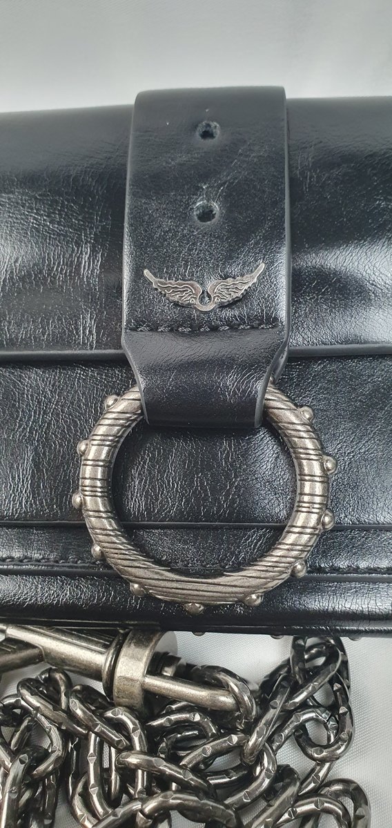 Zadig et Voltaire Clutch schwarz mit Dustbag #7