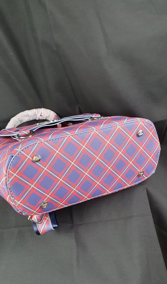 Tartan Tasche blau rot #6