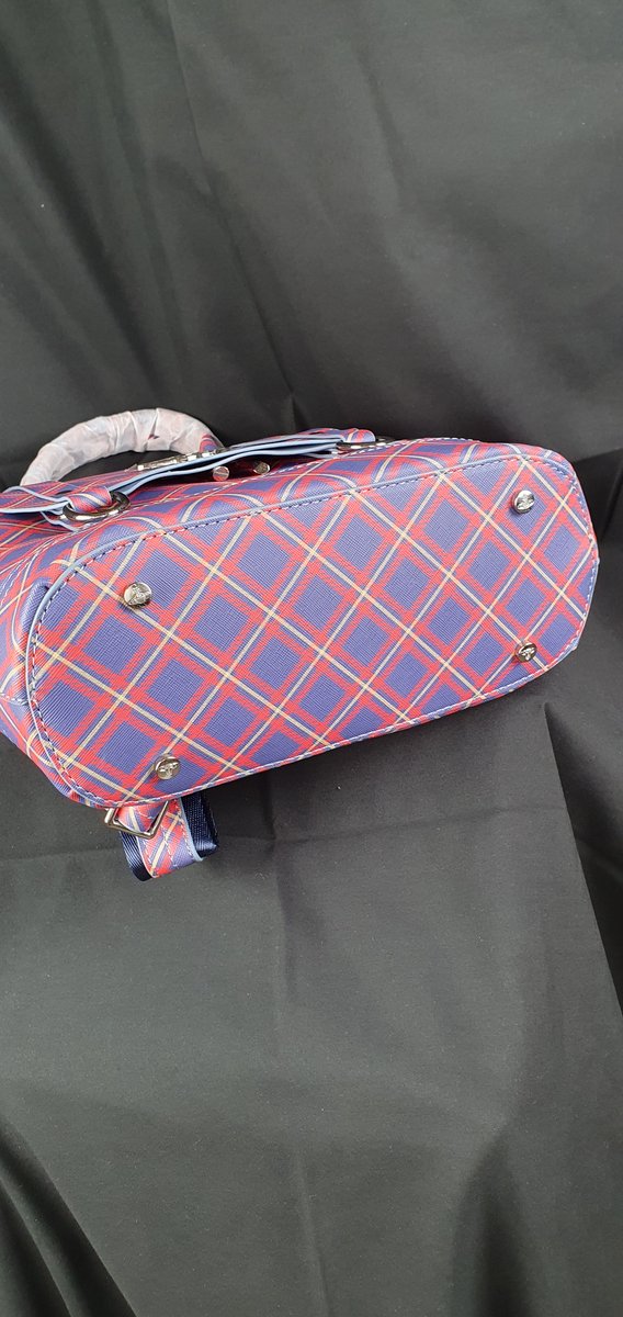 Tartan Tasche blau rot #6
