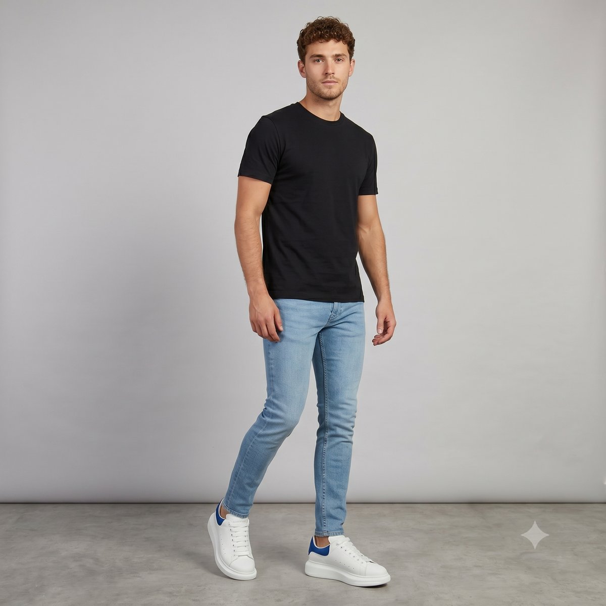 Alexander McQueen Oversized Sneaker Weiß/Blau #6