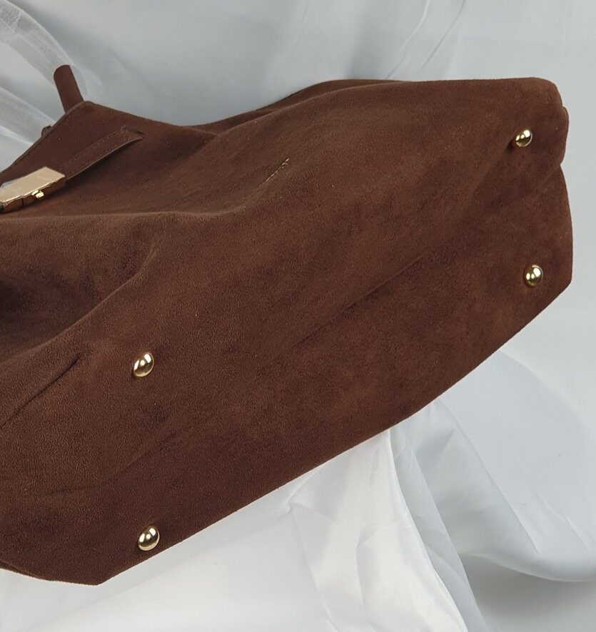 DeMellier London Tasche Braun Suede #8