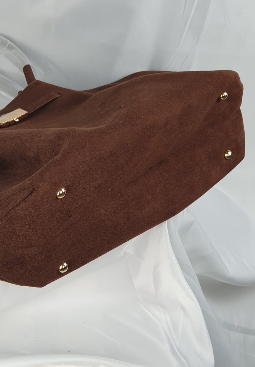 DeMellier London Tasche Braun Suede #8
