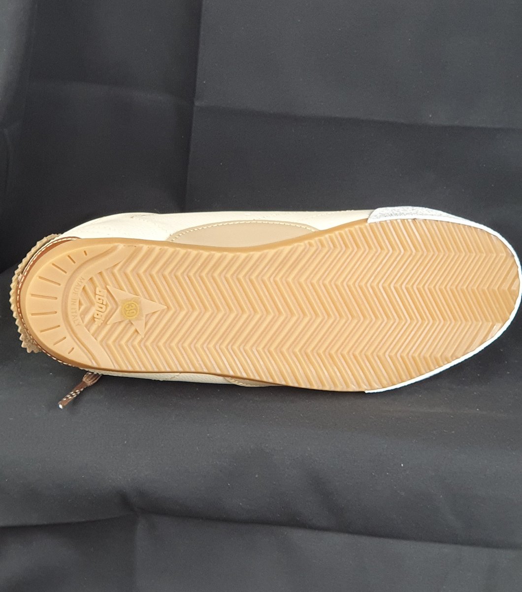 Golden Goose True Star Leder-Sneaker creme/weiß #10