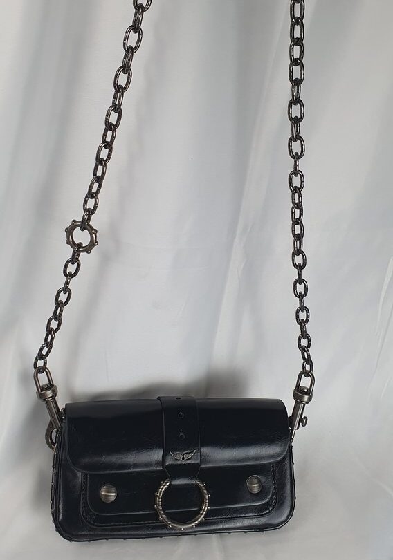 Zadig et Voltaire Clutch schwarz mit Dustbag #9
