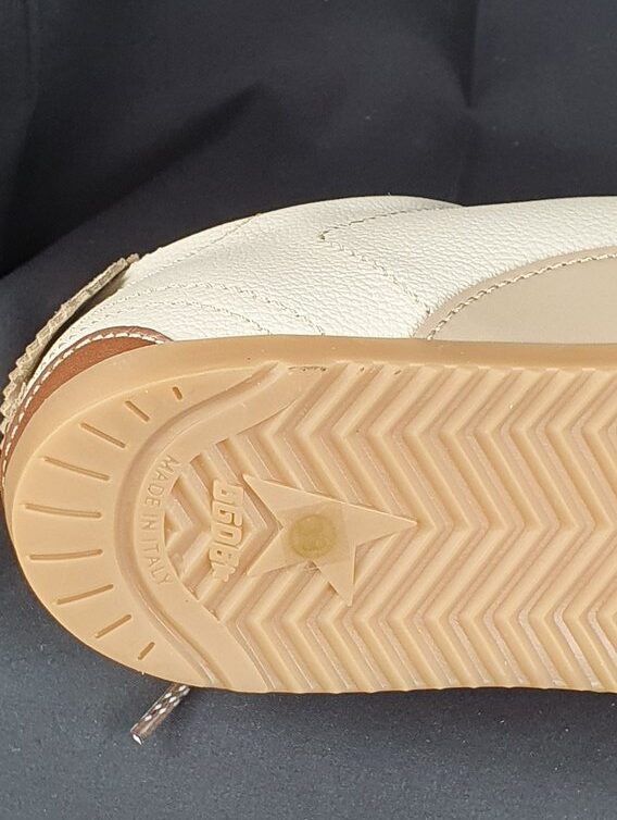Golden Goose True Star Leder-Sneaker creme/weiß #11