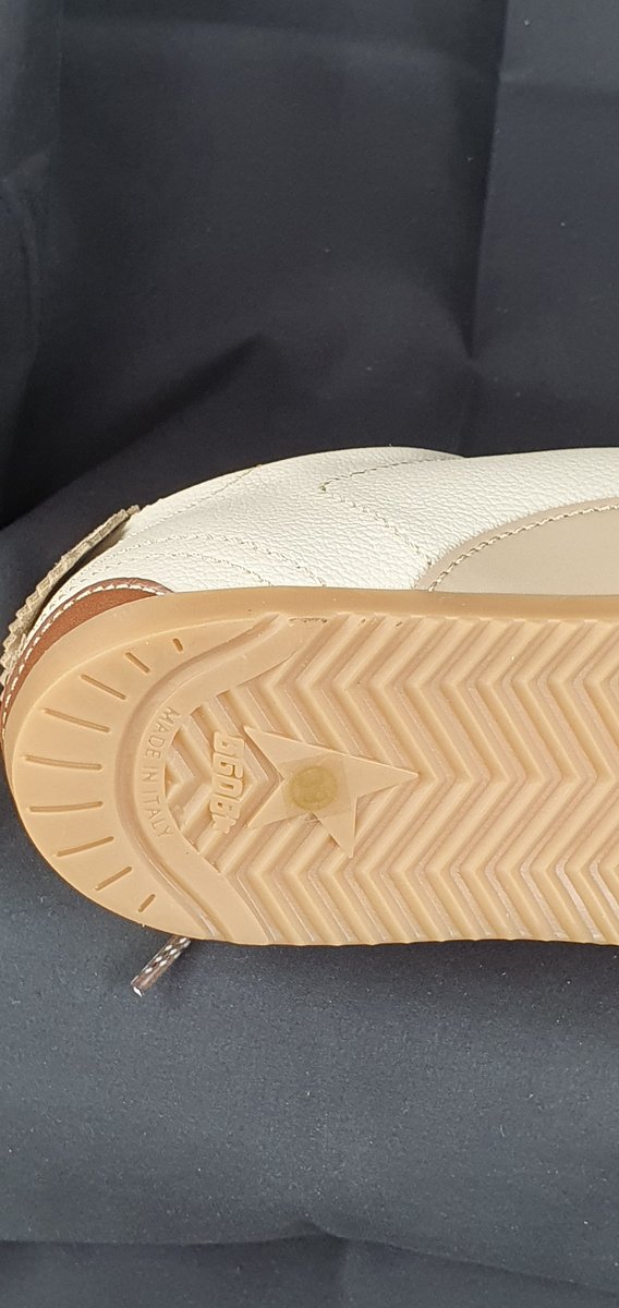 Golden Goose True Star Leder-Sneaker creme/weiß #11